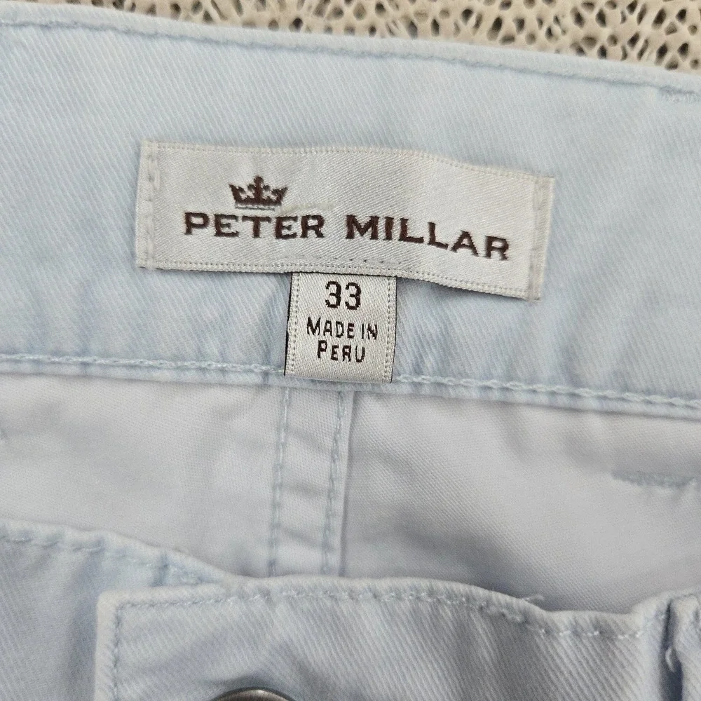 Peter Millar Jeans Mens 33x29 Blue Regular Fit Straight Stretch Denim Pants